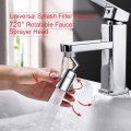 Universal splash filter faucet