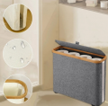 Large Capacity Toilet Paper Storage Basket With Lid